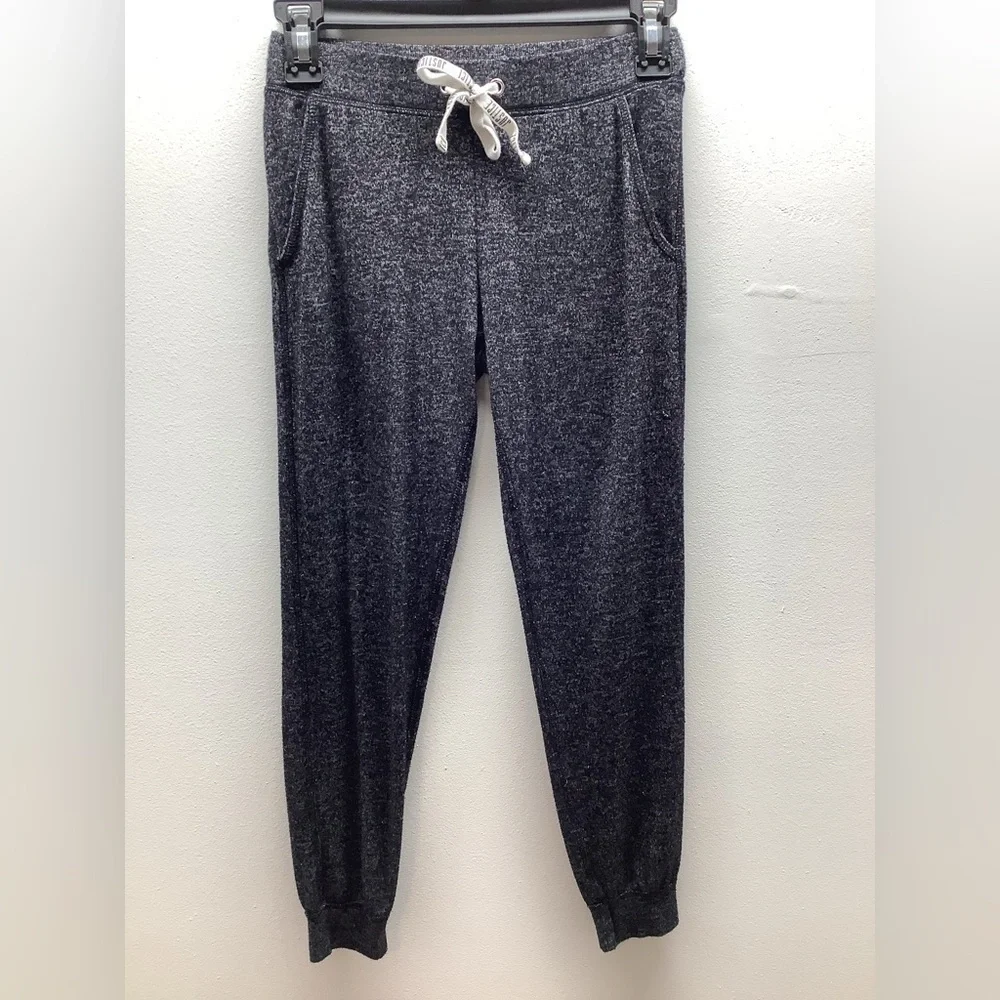 Justice Size 8 Girl’s Cozy Gray Jogger Pants with Drawstring. Preloved